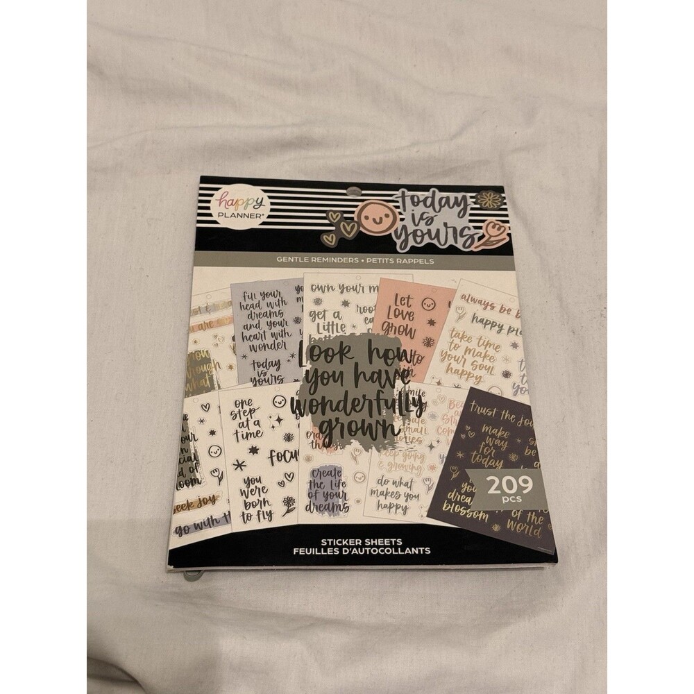 The Happy Planner Large Sticker Book Gentle Reminders Winter 2022